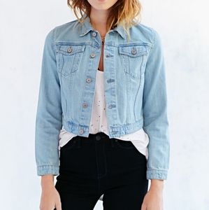 Urban Outfitters BDG Cropped Denim Trucker Jacket